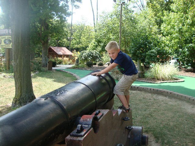 Cannon at 18 Holes of Miniature Golf at South Bass Island picture of Cannon at 18 Holes of Miniature Golf at South Bass Island