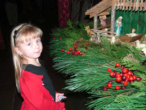 Manger and decor at Stan Hywet Deck the Halls picture of Manger and decor at Stan Hywet Deck the Halls