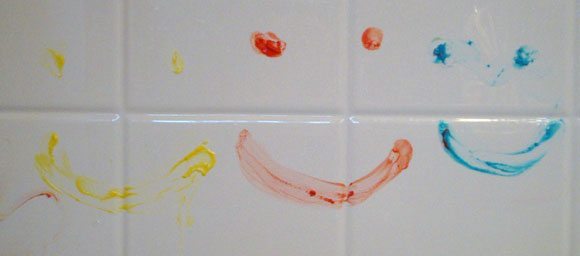 Sesmae Street Magic Fun Soap turns into finger paint picture of Sesmae Street Magic Fun Soap turns into finger paint