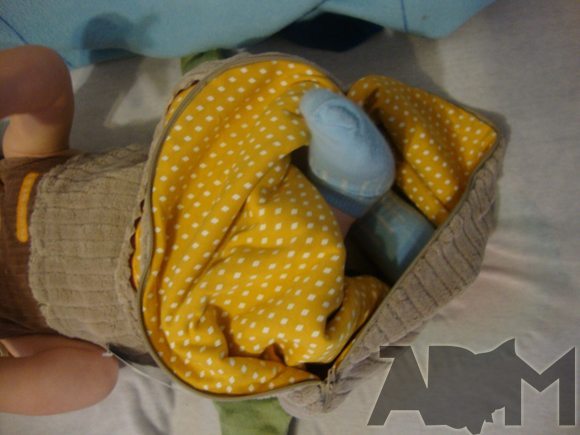 My Little Night Owl Sack has a zipper bottom for easy diaper changes picture of My Little Night Owl Sack has a zipper bottom for easy diaper changes