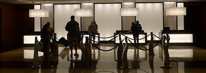 Hyatt McCormick Place Lobby in Shadows