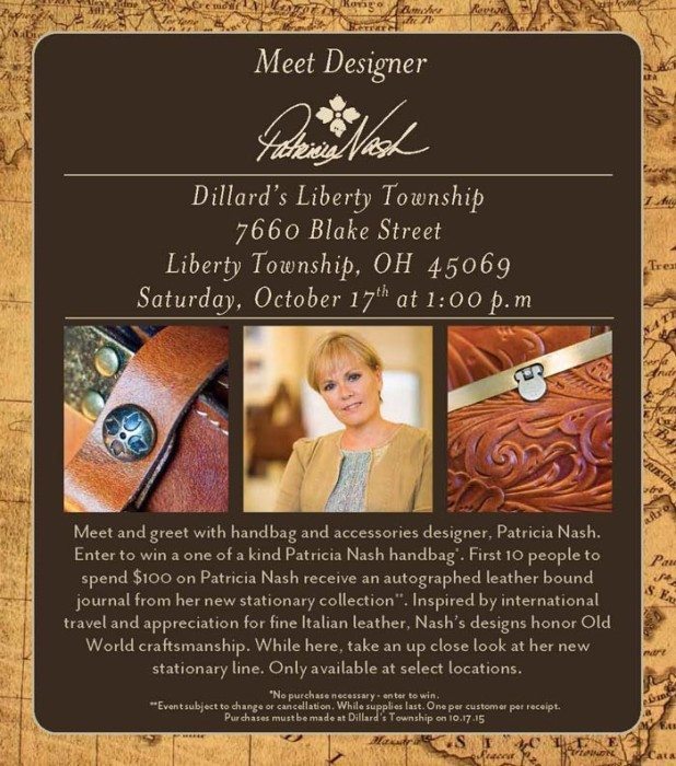 Dillard's Liberty Township Grand Opening with Patricia Nash Akron
