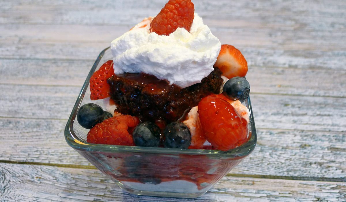 Triple Berry Brownie Trifle Recipe