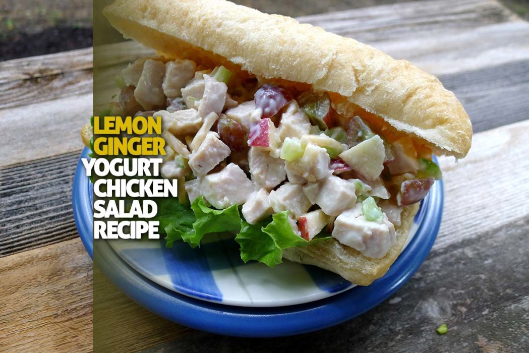 lemon ginger yogurt chicken salad recipe