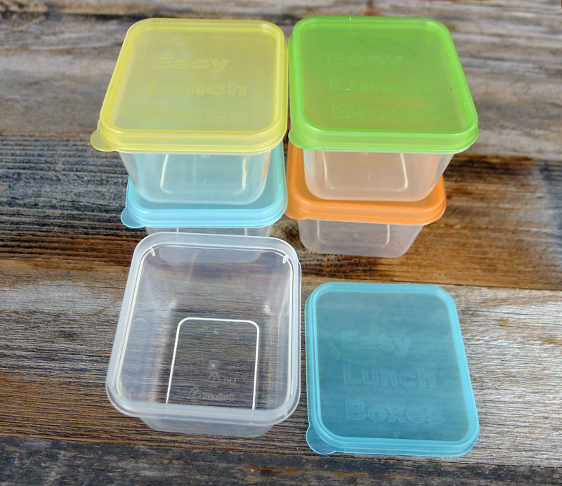 Easylunchboxes 3-Compartment Bento Lunch Box Containers Set of 4 Urban