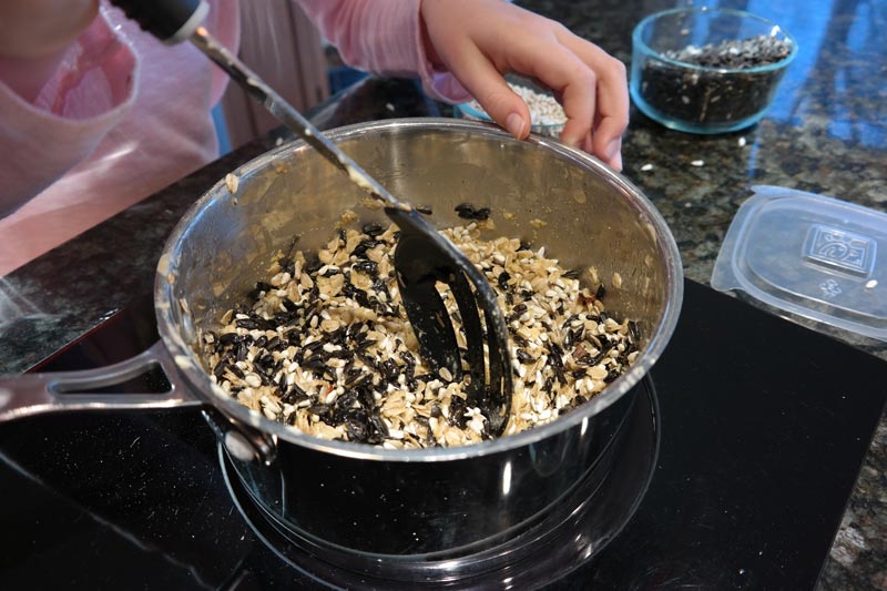 DIY Bird Suet Recipe Made with ChickfilA Containers Akron Ohio Moms