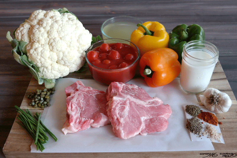 Date Night at Home Menu Roasted Veal Chops with Tomatoes and Peppers