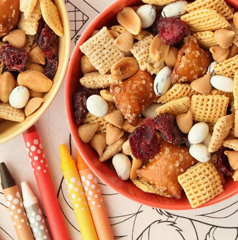 Peanut Butter and Jelly Trail Mix