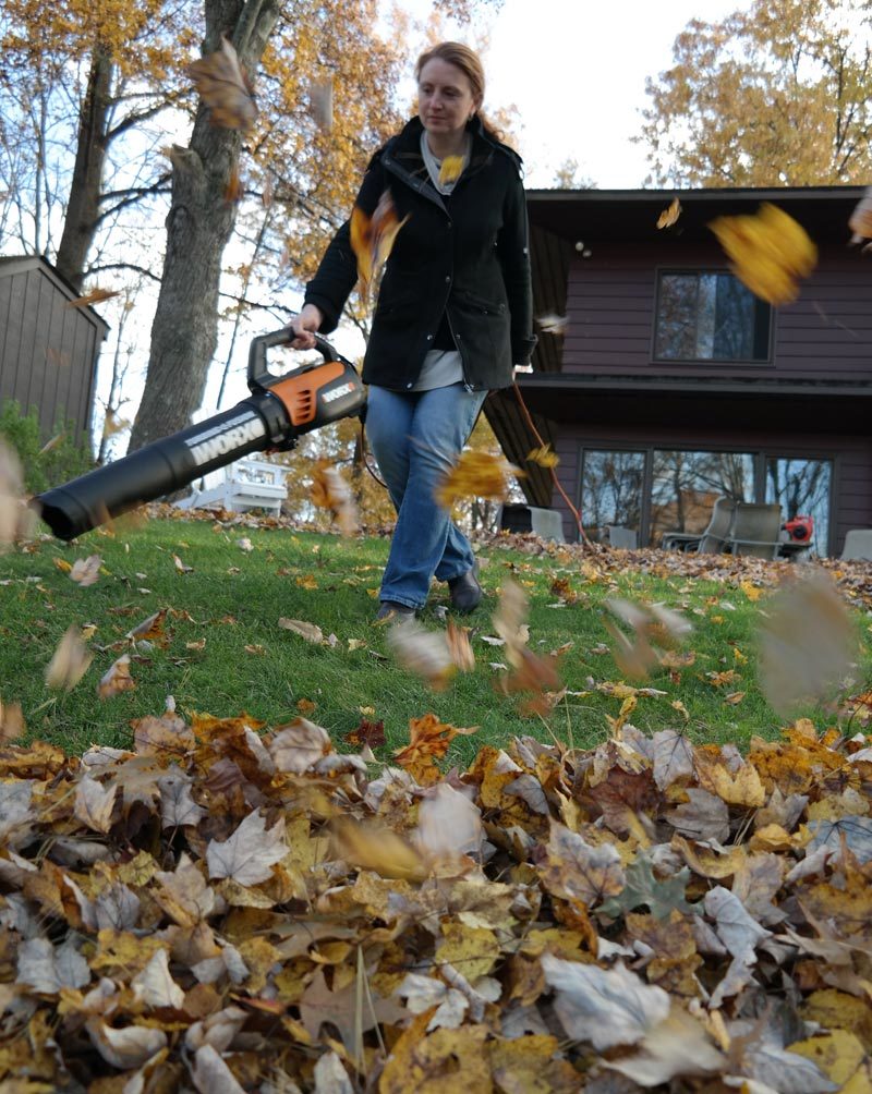 Clean Up Leaves FAST with WORX TURBINE Fusion Leaf Blower Vacuum