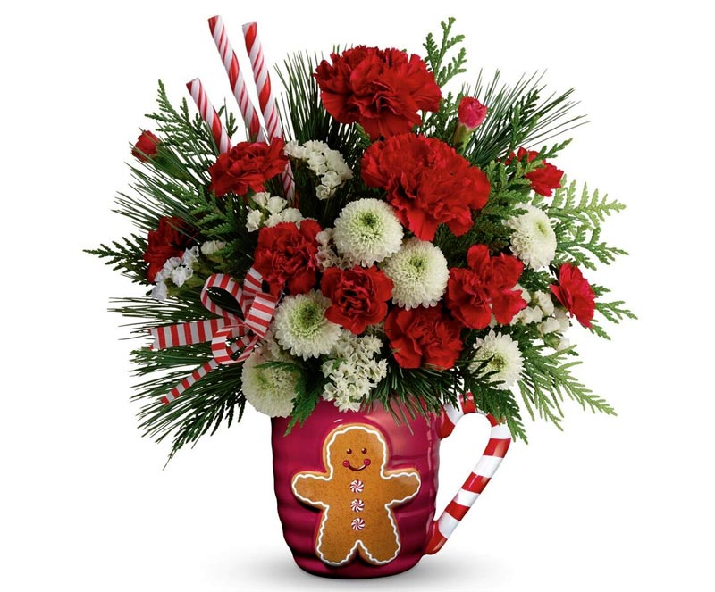 Send Christmas Wishes with a Teleflora Christmas Bouquet Akron Ohio Moms