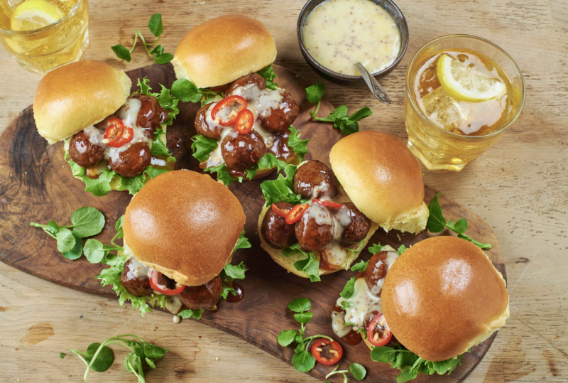 Buffalo Meatball Sliders recipe