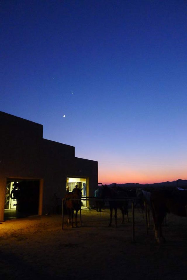 Starry sky at Stagecoach Trails Guest Ranch in Yucca, Arizona