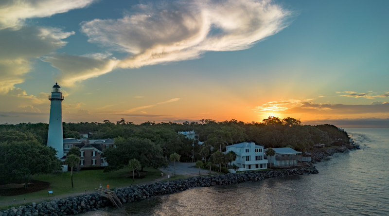 vacation at golden isles St. Simons Island Coast Lighthouse
