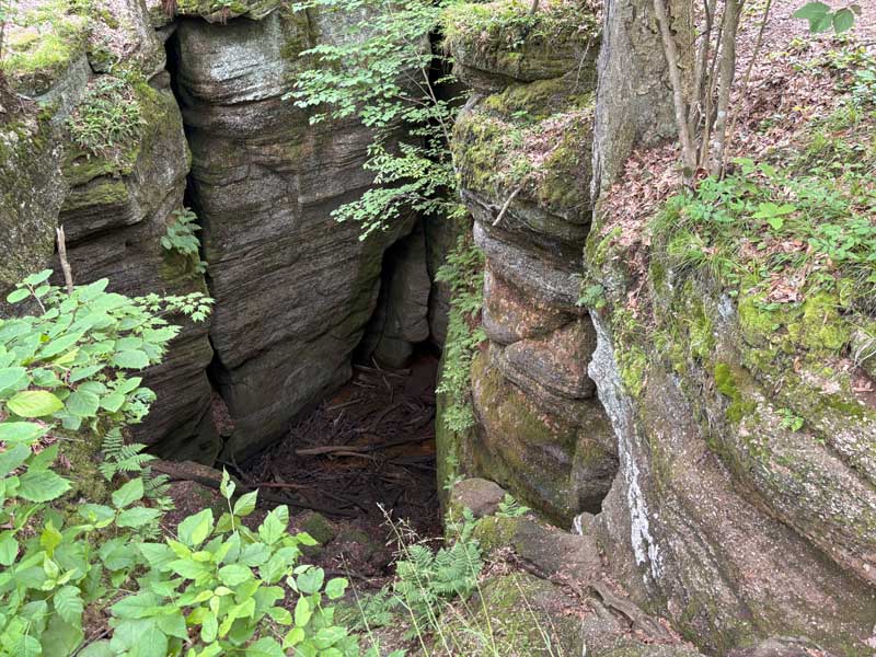 Devils Hole Cave at Nelson Kennedy Ledges in Ohio.