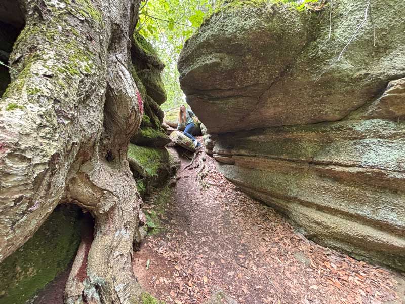 Devils Hole Cave at Nelson Kennedy Ledges in Ohio.