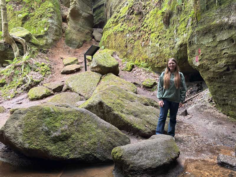 Devils Hole Cave at Nelson Kennedy Ledges in Ohio.