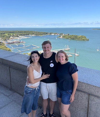 Perry’s Victory and International Peace Memorial at Put-in-Bay, rising above Lake Erie with panoramic island views.
