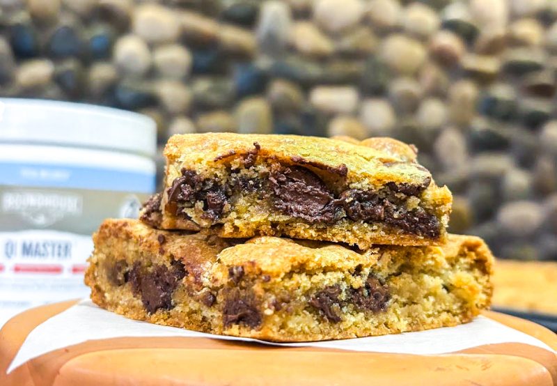 Fun Guy Chocolate Chip Cookie Bars Recipe - Mushroom Cookies using QI Master