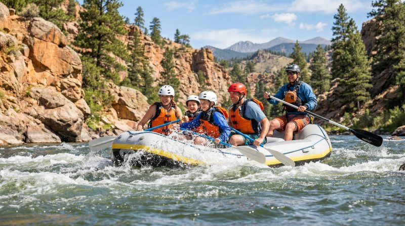 6 Colorado white water rafting packages for families: family rafting trips Colorado