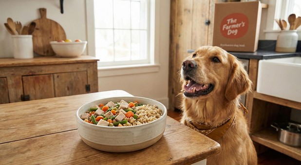The Farmer&rsquo;s Dog official homepage screenshot personalized fresh dog food