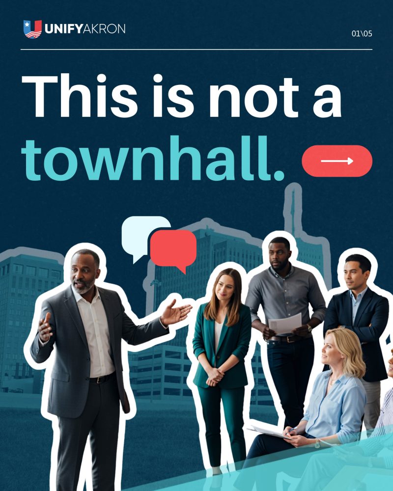 Unify Akron Civic Assembly campaign seeking 65 residents to help solve the housing crisis in Akron Ohio.