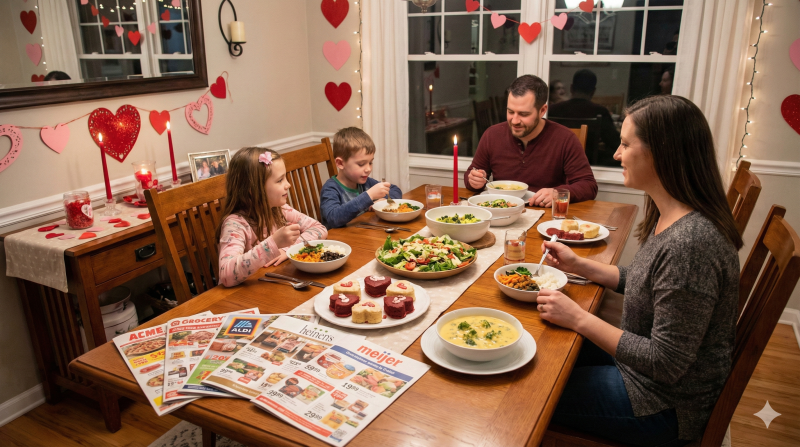 Family Valentine's Day menu