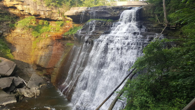 Brandywine Falls in Northfield, Ohio in CVNP - Ohio Waterfalls