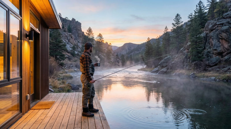 colorado fishing cabins close to river