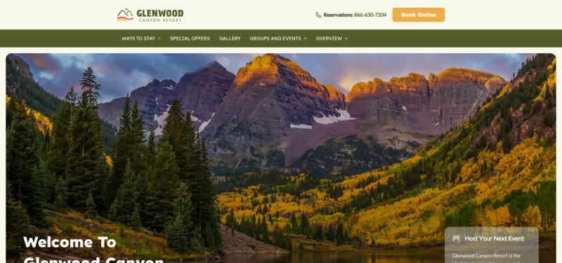Glenwood Canyon Resort fishing cabins and adventure activities