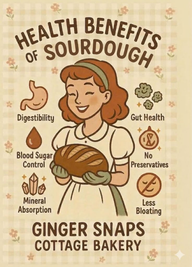 Health Benefits of Real Sourdough by Ginger Snaps Cottage Bakery