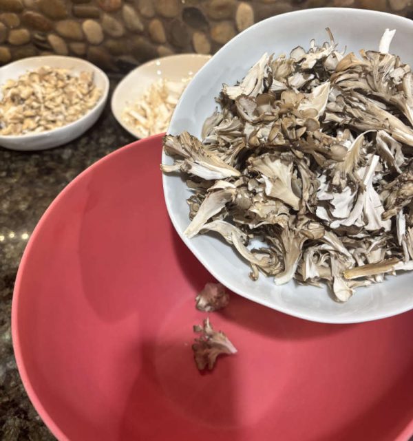 Easy BBQ Pulled Mushroom Sandwiches Vegan Pulled Pork Recipe (5) Hen of the woods mushrooms chopped