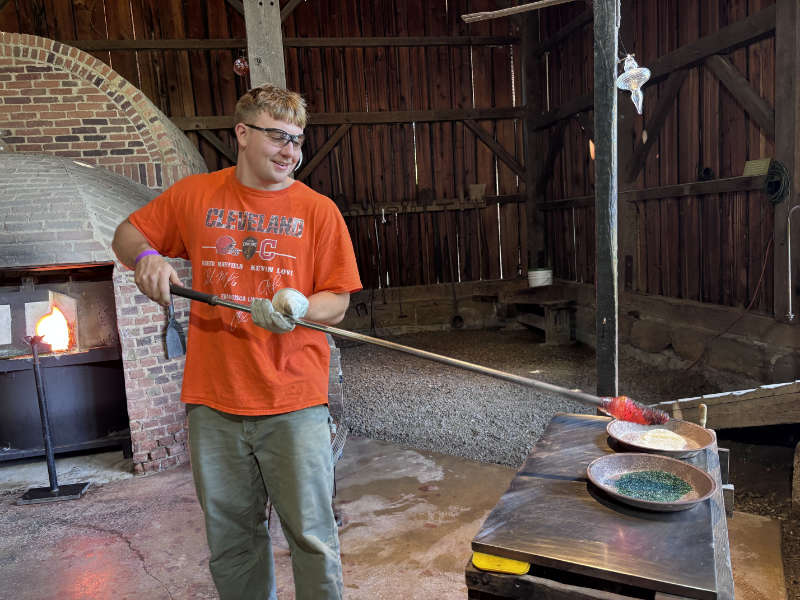 Glassblowing at Hale Farm Village