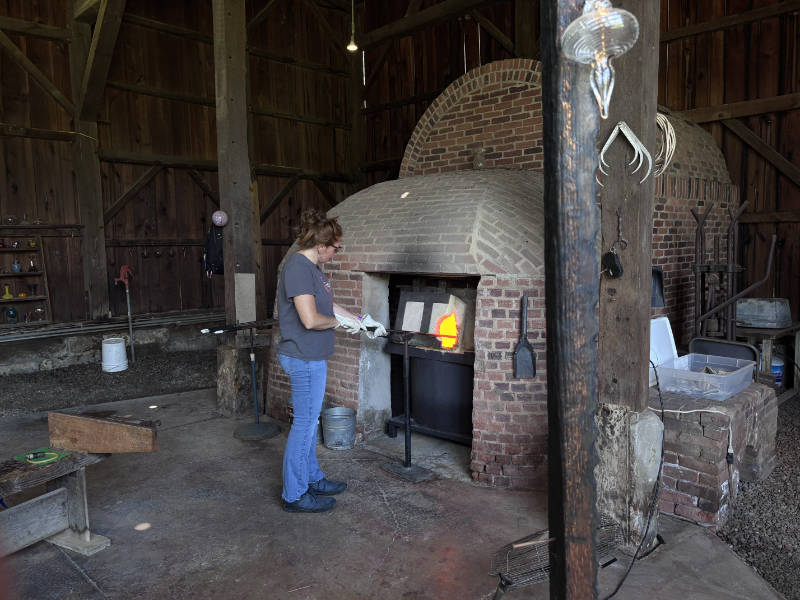 Where to take Glassblowing class in Summit County Ohio Hale Farm Village Bath Ohio