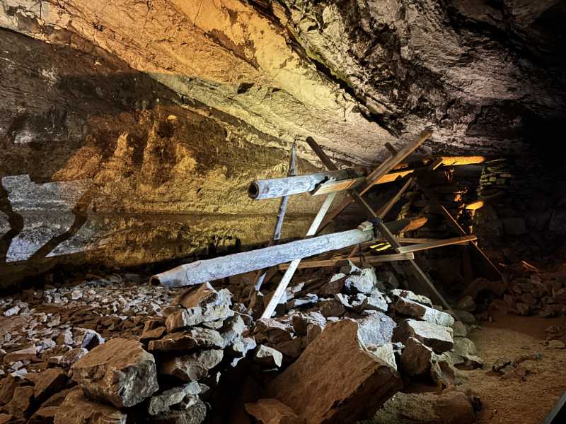 1812 Saltpeter Mining Equipment at Mammoth Cave