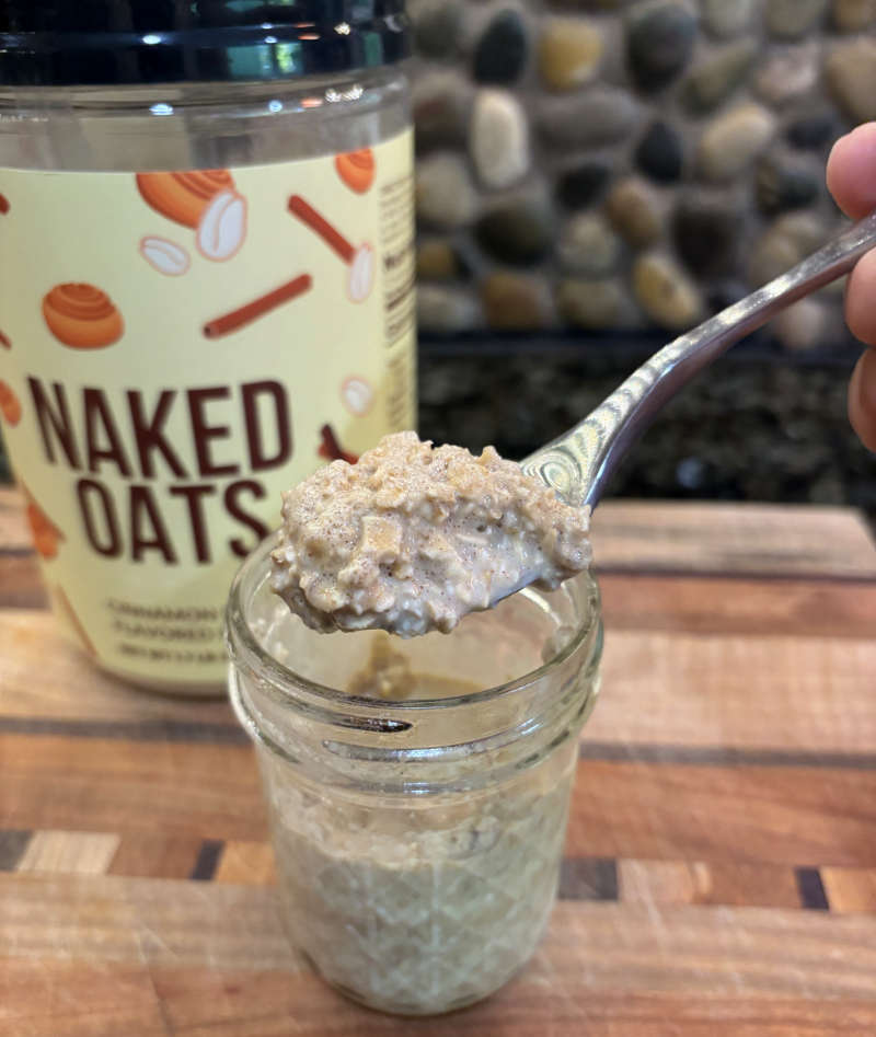 prepared Naked Oats Cinnamon Roll