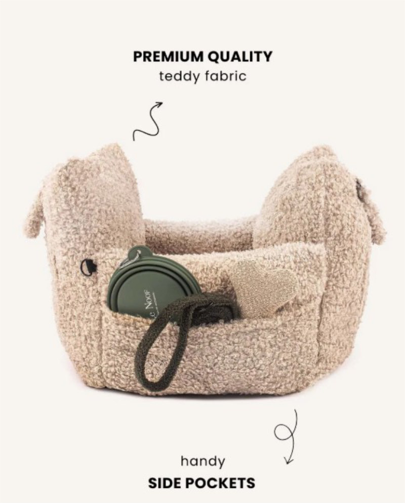 Le Noof dog bed with pockets
