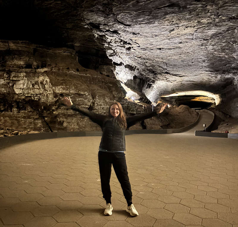 woman in Mammoth Cave