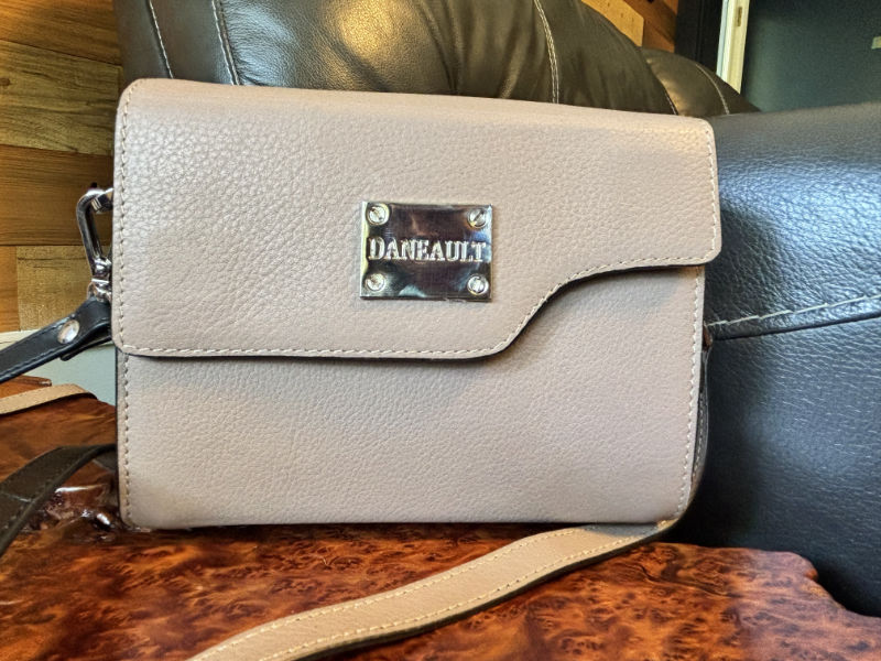 Daneault Robbie Reversible Purse in cream color